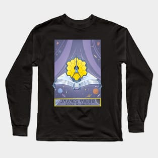 James Webb Space Telescope Illustration - JWST Art Long Sleeve T-Shirt